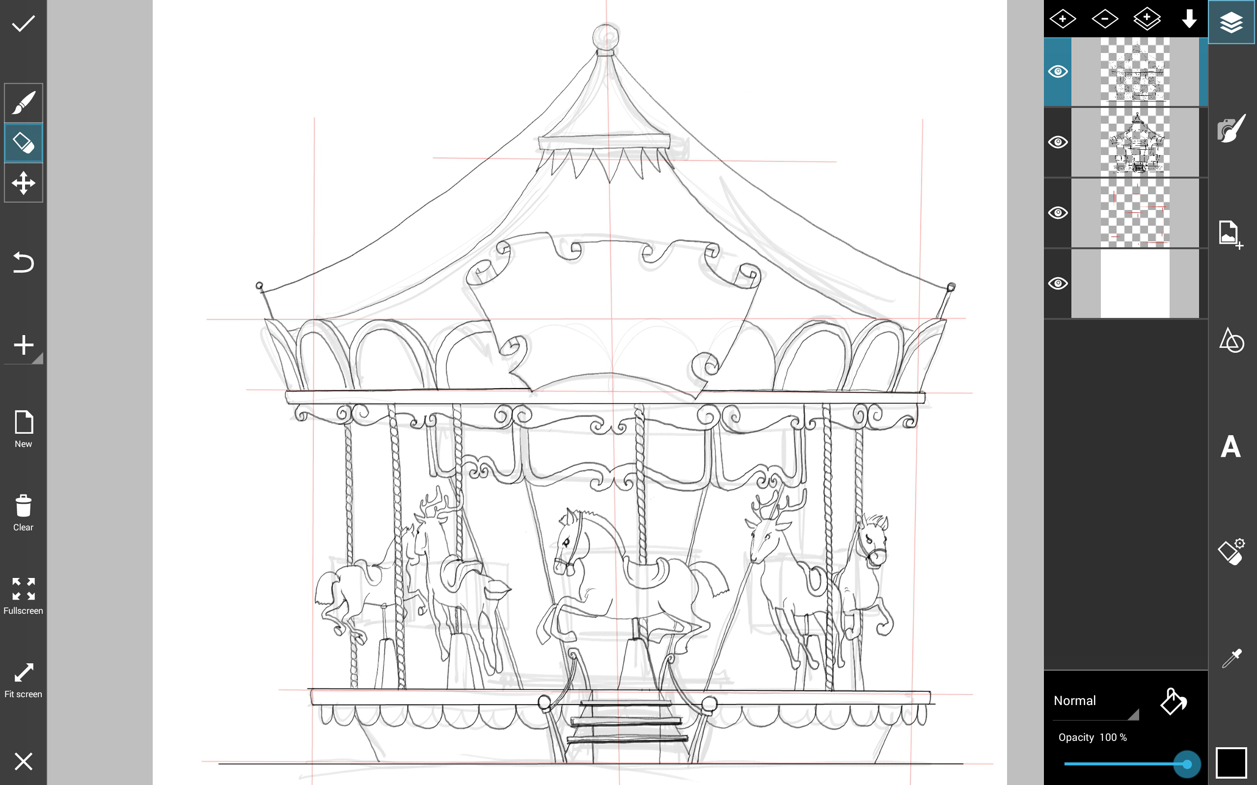 How to Draw a Carousel Step by Step Using PicsArt Picsart Blog